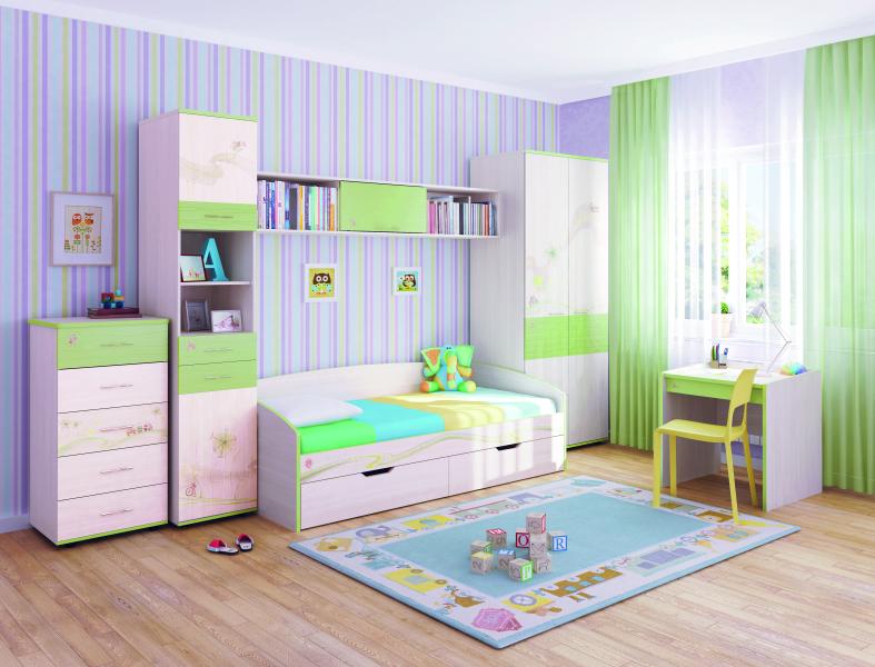 (3) Набор мебели для детской Акварель