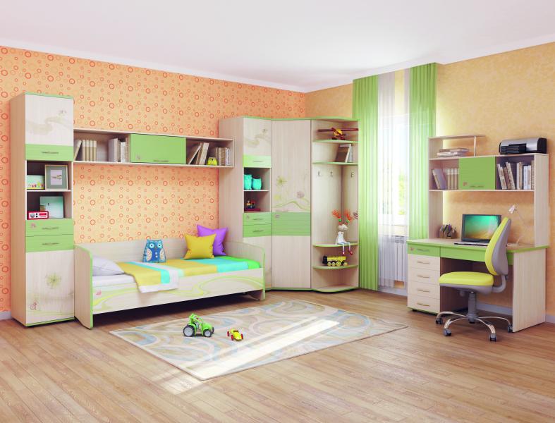 (1) Набор мебели для детской Акварель