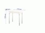 Обеденный стол Орфей 8 Белый Шпон